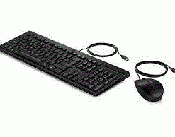 HP 225 WIRED MOUSE AND KB