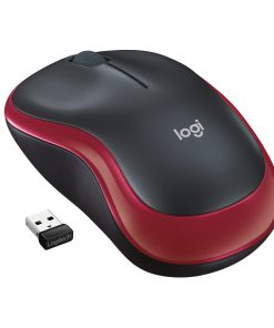 LOGITECH M185 WIRELESS MOUSE - RED