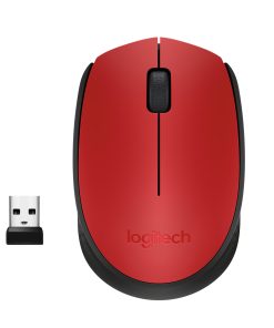 LOGITECH M171 WIRELESS MOUSE - RED