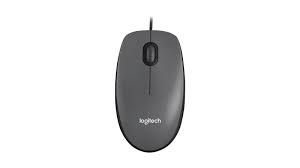 LOGITECH M100 CORDED USB MOUSE GREY