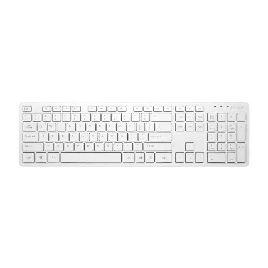 BODY GLOVE WIRELESS KEYBOARD-WHITE